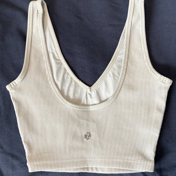 BuffBunny Ribbed Crop top size XS in light grey - Picture 4 of 8